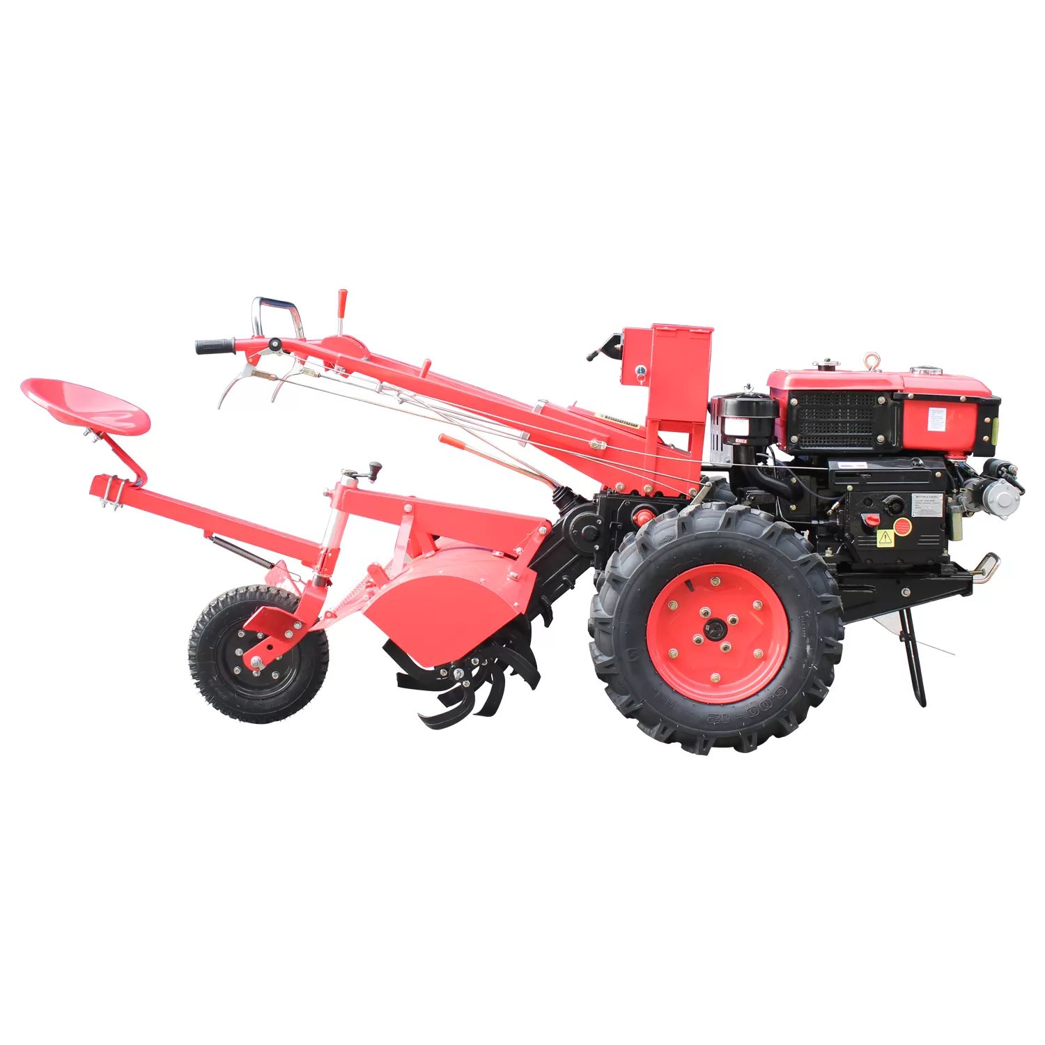 Micro Trator Nagano 12,5 HP em vista lateral esquerda